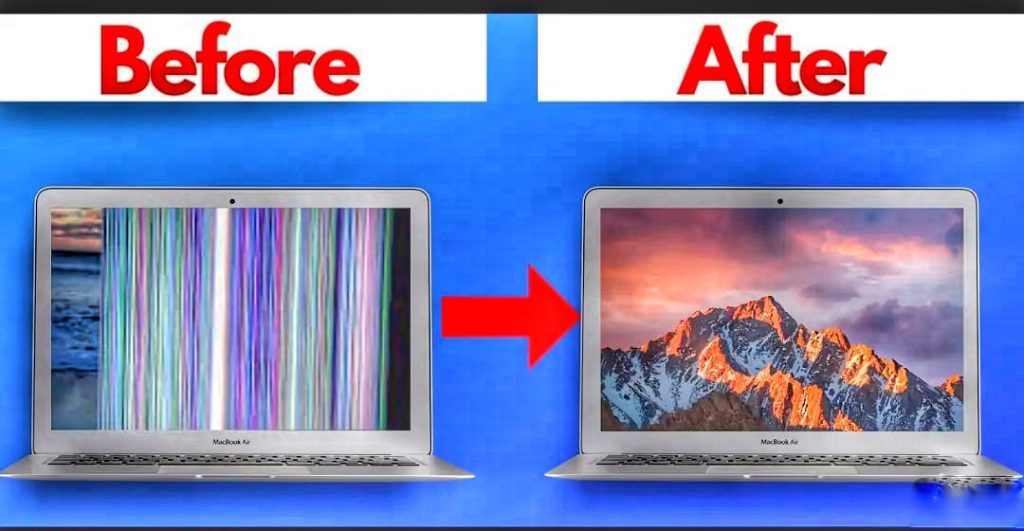 How to fix purple lines on laptop screen