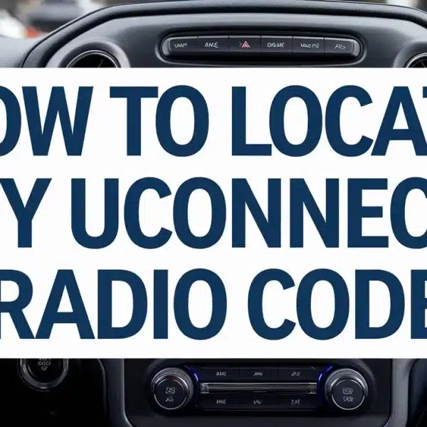 How to Locate My Uconnect Radio Code