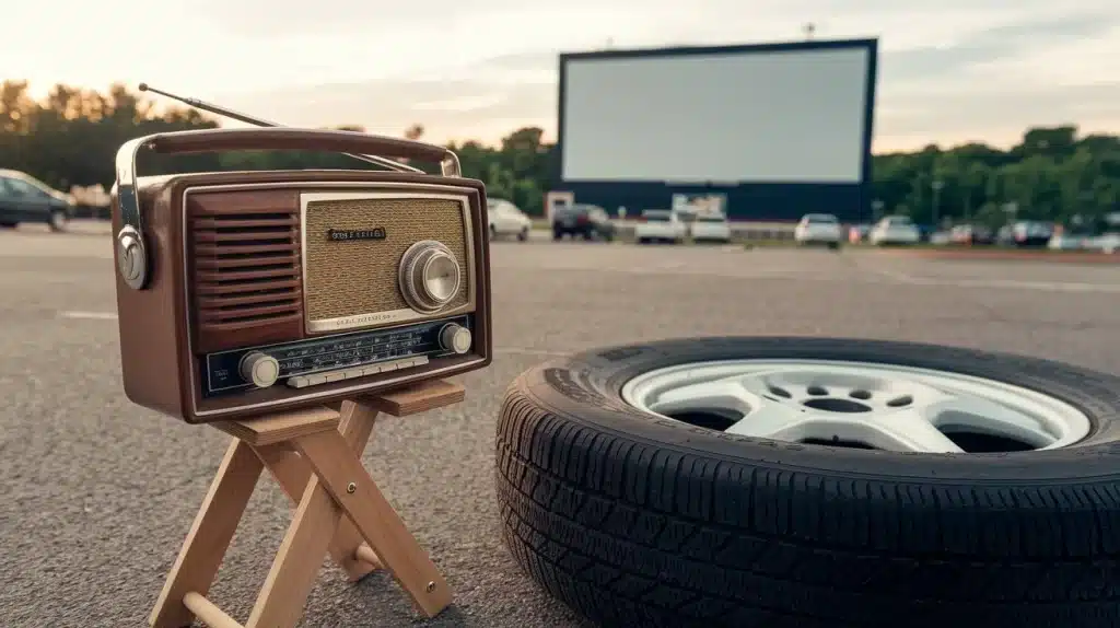 How to keep the radio on at the drive in