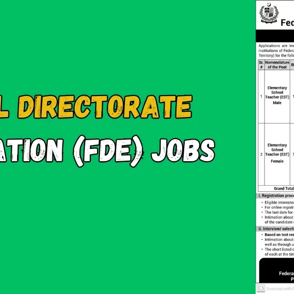 Federal Directorate of Education (FDE) Jobs